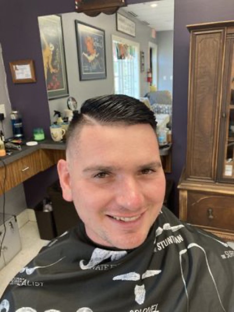 Fresh taper fade, finished cut